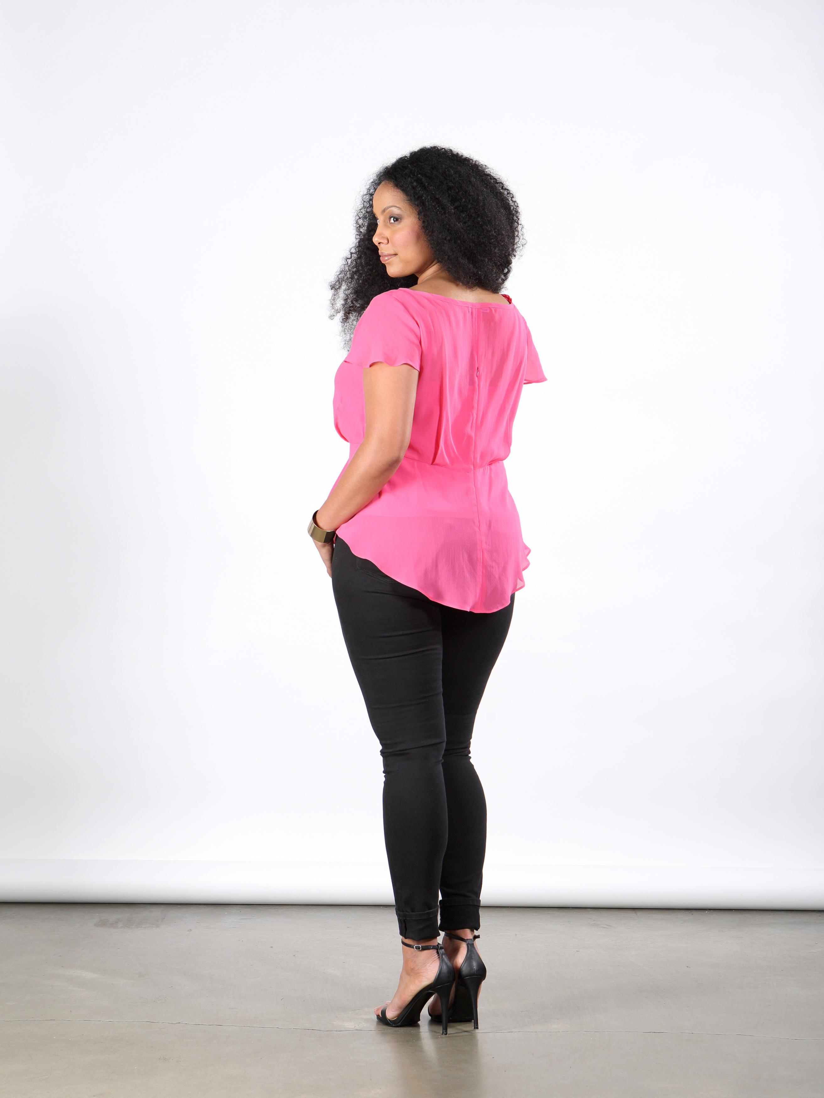 Plus Size Silk Blouse on Luulla